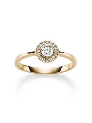 ELLA Juwelen Ring - 56 585 Gold, Zirkonia gold