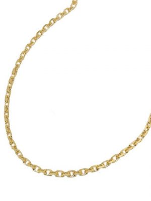 Gallay Armband "Armband 1,3mm Ankerkette diamantiert 14Kt GOLD"