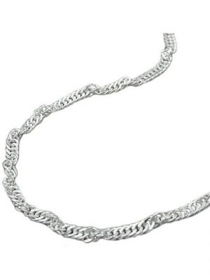 Gallay Silberarmband "Armband 2mm Singapurkette Silber 925 19cm"