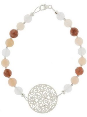 Gemshine Charm-Armband "YOGA - Jade - Earth Tones", Made in Germany