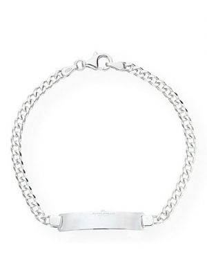 JuwelmaLux Silberarmband "ID-Armband in 925er Sterling Silber rhodiniert"