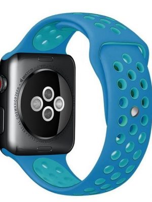 König Design Smartwatch-Armband, Apple Watch Series 1 / 2 / 3 / 4 / 5 / 102 40-38 mm Ersatz Sportarmband Blau