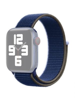 König Design Smartwatch-Armband, Apple Watch Series 1 / 2 / 3 / 4 / 5 / 102 40-38 mm Ersatz Sportarmband Blau