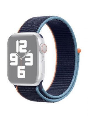 König Design Smartwatch-Armband, Apple Watch Series 1 / 2 / 3 / 4 / 5 / 102 40-38 mm Ersatz Sportarmband Blau