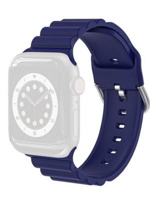 König Design Smartwatch-Armband, Apple Watch Series 1 / 2 / 3 / 4 / 5 / 102 40-38 mm Ersatz Sportarmband Blau