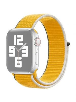 König Design Smartwatch-Armband, Apple Watch Series 1 / 2 / 3 / 4 / 5 / 102 40-38 mm Ersatz Sportarmband Gelb