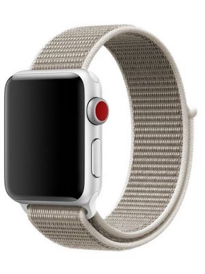 König Design Smartwatch-Armband, Apple Watch Series 1 / 2 / 3 / 4 / 5 / 102 40-38 mm Ersatz Sportarmband Grau