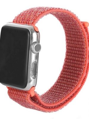 König Design Smartwatch-Armband, Apple Watch Series 1 / 2 / 3 / 4 / 5 / 102 40-38 mm Ersatz Sportarmband Orange