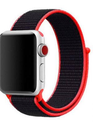 König Design Smartwatch-Armband, Apple Watch Series 1 / 2 / 3 / 4 / 5 / 102 40-38 mm Ersatz Sportarmband Rot