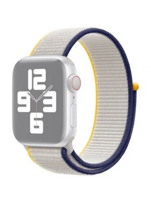 König Design Smartwatch-Armband, Apple Watch Series 1 / 2 / 3 / 4 / 5 / 102 40-38 mm Ersatz Sportarmband Weiß