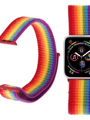 König Design Smartwatch-Armband "Apple Watch Series 8 7 6 SE 5 4 3 2 1", Sport Loop Armband Nylon Arm Band