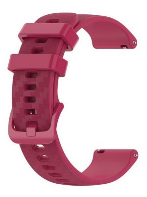 König Design Smartwatch-Armband, Armband für Garmin Vivomove3 20mm - Uhrenarmband Ersatz Armband Band Loop Burgund