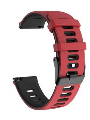 König Design Smartwatch-Armband, Armband für Honor Magic Watch 2 42mm - Uhrenarmband Ersatz Armband Band Loop Rot Schwarz