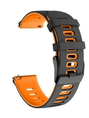 König Design Smartwatch-Armband, Armband für Honor Magic Watch 2 42mm - Uhrenarmband Ersatz Armband Band Loop Schwarz Orange