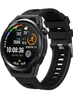 König Design Smartwatch-Armband, Armband für Huawei Watch GT 2 46mm - Uhrenarmband Ersatz Armband Band Loop Schwarz