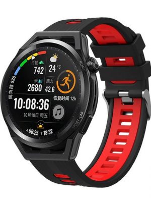 König Design Smartwatch-Armband, Armband für Huawei Watch GT 3 42mm - Uhrenarmband Ersatz Armband Band Loop Schwarz Rot