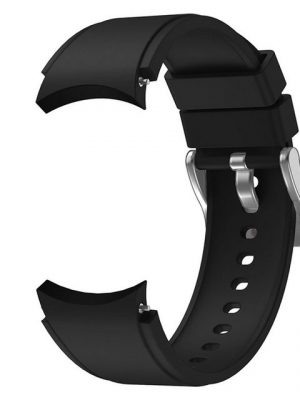 König Design Smartwatch-Armband, Smartwatch-Armband für Samsung Galaxy Watch 4 40mm Sport Ersatz Armband Silikon Schwarz