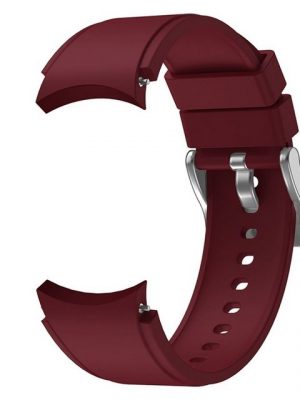 König Design Smartwatch-Armband, Smartwatch-Armband für Samsung Galaxy Watch 4 40mm Sport Ersatz Armband Silikon Wein Rot