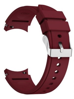 König Design Smartwatch-Armband, Smartwatch-Armband für Samsung Galaxy Watch 4 Classic 46mm Sport Ersatz Armband Silikon Wein Rot