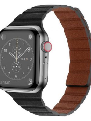 König Design Smartwatch-Armband, Sport Ersatz Armband für Apple Watch 38 - 45 Series 8 7 6 SE 5 4 3 2 1 Leder Band Loop