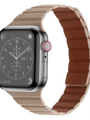 König Design Smartwatch-Armband, Sport Ersatz Armband für Apple Watch 38 - 45 Series 8 7 6 SE 5 4 3 2 1 Leder Band Loop