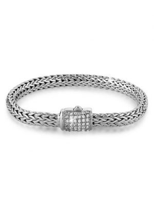 Kuzzoi Armband "Gliederarmband Damen Zirkonia Kristalle 925 Silber"