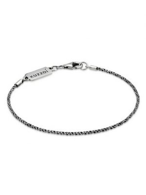 Kuzzoi Silberarmband "Herren Basic Kordelkette Gedreht 925 Silber", Basic Armband