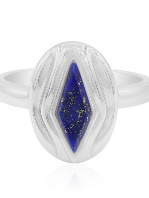 Lapislazuli-Silberring (MONOSONO COLLECTION)