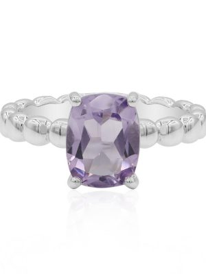 Lavendel-Amethyst-Silberring