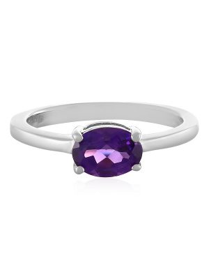 Marokkanischer Amethyst-Silberring