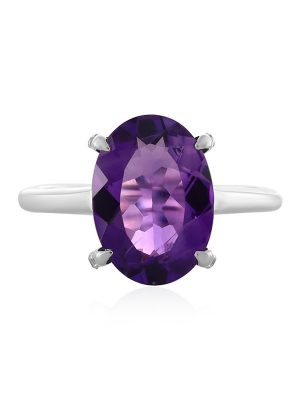 Marokkanischer Amethyst-Silberring