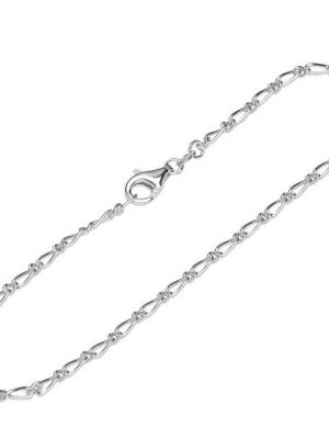 NKlaus Silberarmband "Armband 925 Sterling Silber 19cm Figaro Panzerkett" (1 Stück), Made in Germany