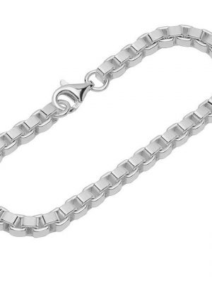 NKlaus Silberarmband "Armband 925 Sterling Silber 19cm Venezianerkette r" (1 Stück), Made in Germany