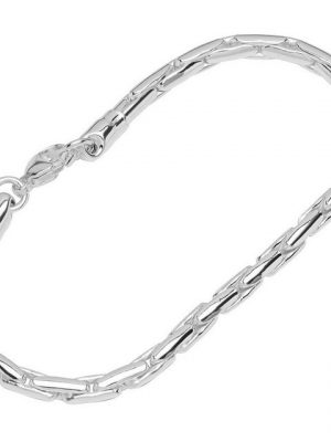 NKlaus Silberarmband "Armband 925 Sterling Silber 21cm Ankerkette rund g" (1 Stück), Made in Germany