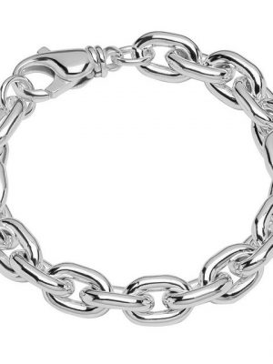 NKlaus Silberarmband "Armband 925 Sterling Silber 21cm Langankerkette ru" (1 Stück), Made in Germany