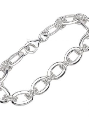 NKlaus Silberarmband "Armband 925 Sterling Silber 22cm Designer Kette Da" (1 Stück), Made in Germany