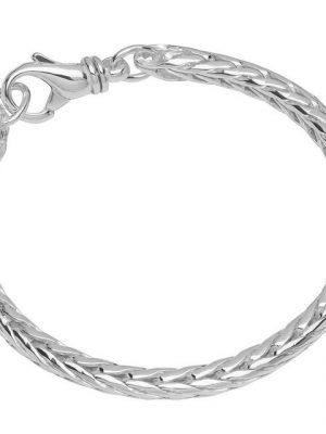 NKlaus Silberarmband "Armband 925 Sterling Silber 22cm Fuchsschwanzkette" (1 Stück), Made in Germany