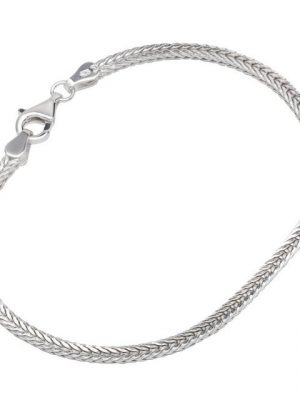 NKlaus Silberarmband "Armband 925 SterlingSilber 19cm Fuchsschwanzketten" (1 Stück), Made in Germany