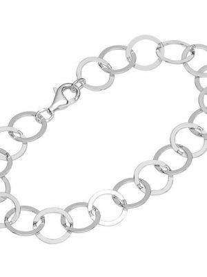 NKlaus Silberarmband "Armband 925 Sterlingsilber 20cm Ankerkette flach g" (1 Stück), Made in Germany