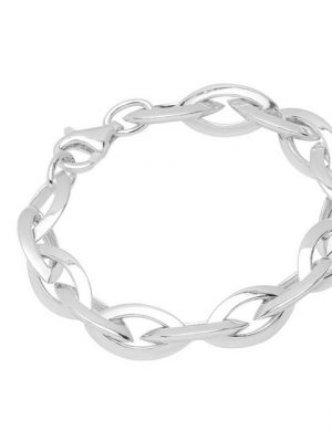 NKlaus Silberarmband "Designer Armband aus 925 Sterling Silber 19,5cm An" (1 Stück), Made in Germany