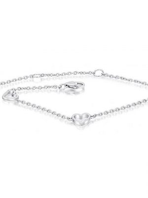 ONE ELEMENT Silberarmband "Herz Armband aus 925 Silber 19 cm", Herz