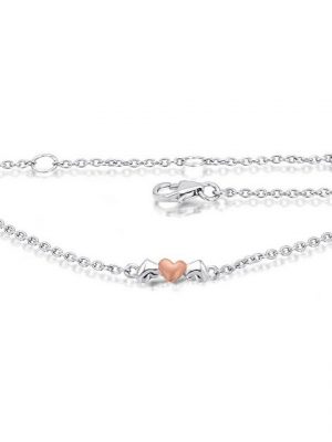 ONE ELEMENT Silberarmband "Herz Armband aus 925 Silber 19 cm", Herz