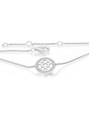 ONE ELEMENT Silberarmband "Zirkonia Symbol Armband aus 925 Silber 18 cm", Symbol