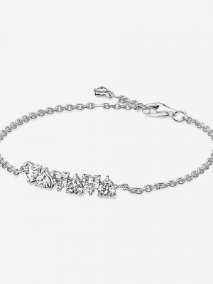 Pandora Armband "591162C01 Armband Damen Funkelnde Endlos-Herzen Sterling-Silber 18 cm"