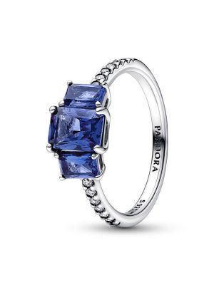 Pandora Ring - 50 925 Silber, Zirkonia blau