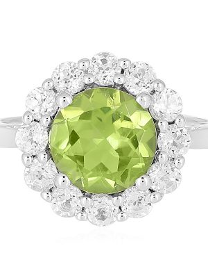 Peridot-Silberring