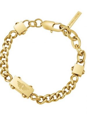 Police Armband "Police PEAGB0002106 Armband Herren Chained Metall Gold-Ton 20 cm"