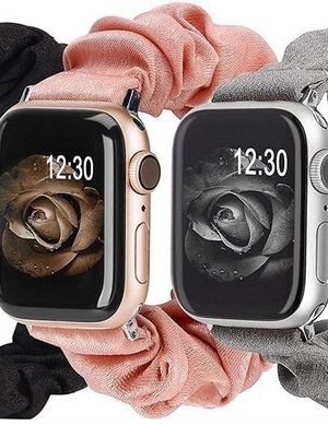 Resik Smartwatch-Armband "3 Packungen kompatibel mit Apple Watch Band Scrunchies"