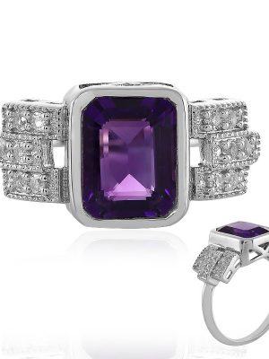 Sambia-Amethyst-Silberring