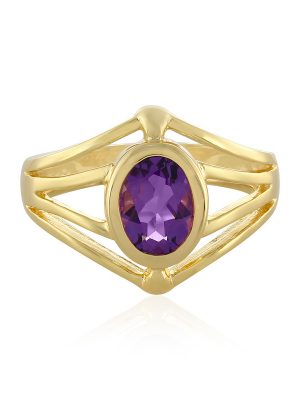 Sibirischer Amethyst-Silberring